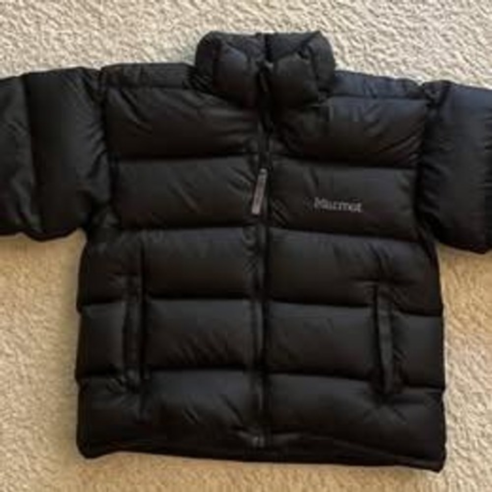 Marmot Black Puffer Goose Down Winter Jacket Women XS